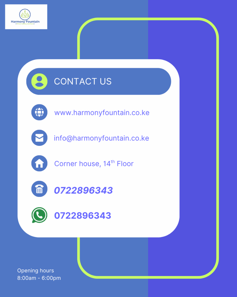 harmony fountain contacts